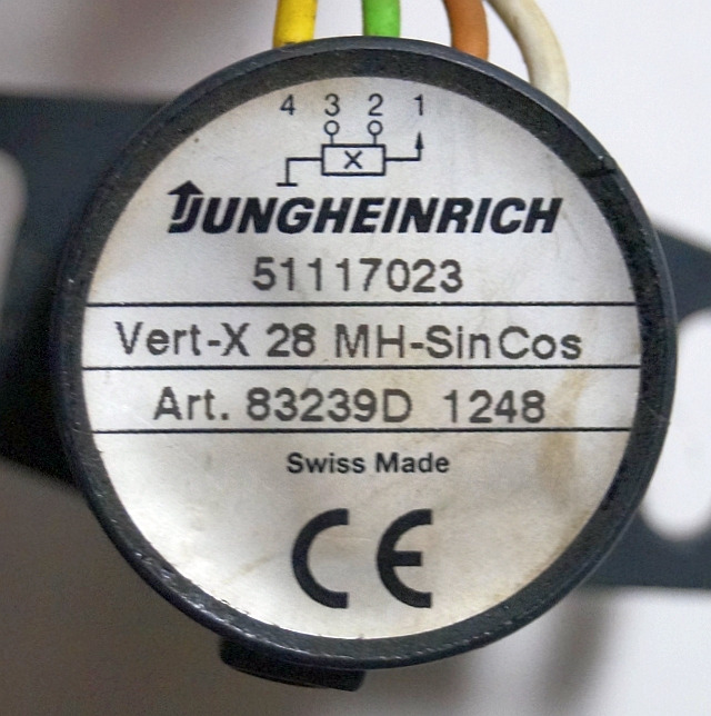 Jungheinrich 51117023 | Sinus Cosinus sensor steering - Сенсор для Погрузочно-разгрузочной техники: фото 4 Jungheinrich 51117023 | Sinus Cosinus sensor steering - Сенсор для Погрузочно-разгрузочной техники: фото 4