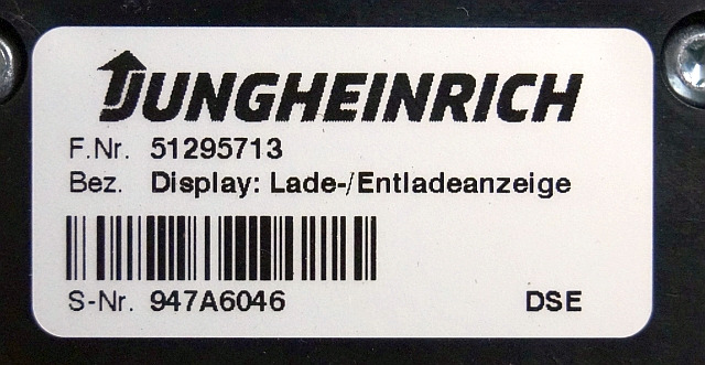 Jungheinrich 51295713 | Battery indicator sn. 947A6046 - Приборная панель для Погрузочно-разгрузочной техники: фото 3 Jungheinrich 51295713 | Battery indicator sn. 947A6046 - Приборная панель для Погрузочно-разгрузочной техники: фото 3