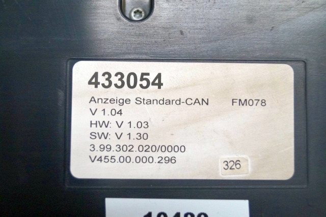 Still 433054 | Display 3.99 302 020/0000 v 455 00 000 296 v1,04 hw v1,03 sw v1,3 Display 3.99 302 020/0000 v 455 00 000 296 v1,04 hw v1,03 sw v1,30 for FMX17 year 2007 - Приборная панель для Погрузочно-разгрузочной техники: фото 2 Still 433054 | Display 3.99 302 020/0000 v 455 00 000 296 v1,04 hw v1,03 sw v1,3 Display 3.99 302 020/0000 v 455 00 000 296 v1,04 hw v1,03 sw v1,30 for FMX17 year 2007 - Приборная панель для Погрузочно-разгрузочной техники: фото 2
