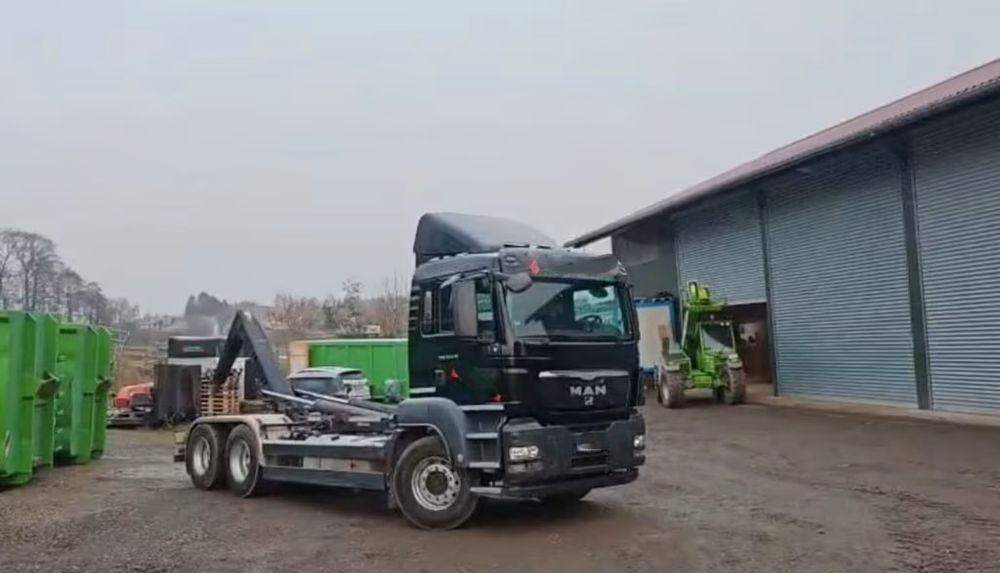 MAN TGS 26.440 6x4 – Meiller z systemem HDS (roll-off) + Kontener + Przyczepa – Euro 5 - Крюковой мультилифт: фото 3 MAN TGS 26.440 6x4 – Meiller z systemem HDS (roll-off) + Kontener + Przyczepa – Euro 5 - Крюковой мультилифт: фото 3