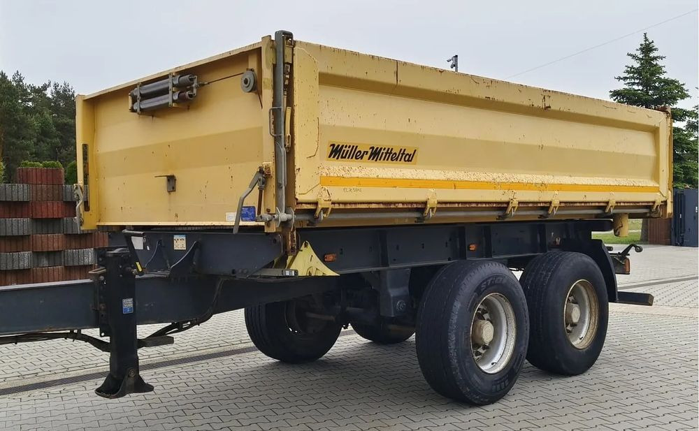Miller Tandem R180 | Wywrotka 3-stronna | Pneumatyczne zawieszenie | Bordmatik | 2013 | Oś podnoszona - Самосвальный прицеп: фото 1 Miller Tandem R180 | Wywrotka 3-stronna | Pneumatyczne zawieszenie | Bordmatik | 2013 | Oś podnoszona - Самосвальный прицеп: фото 1