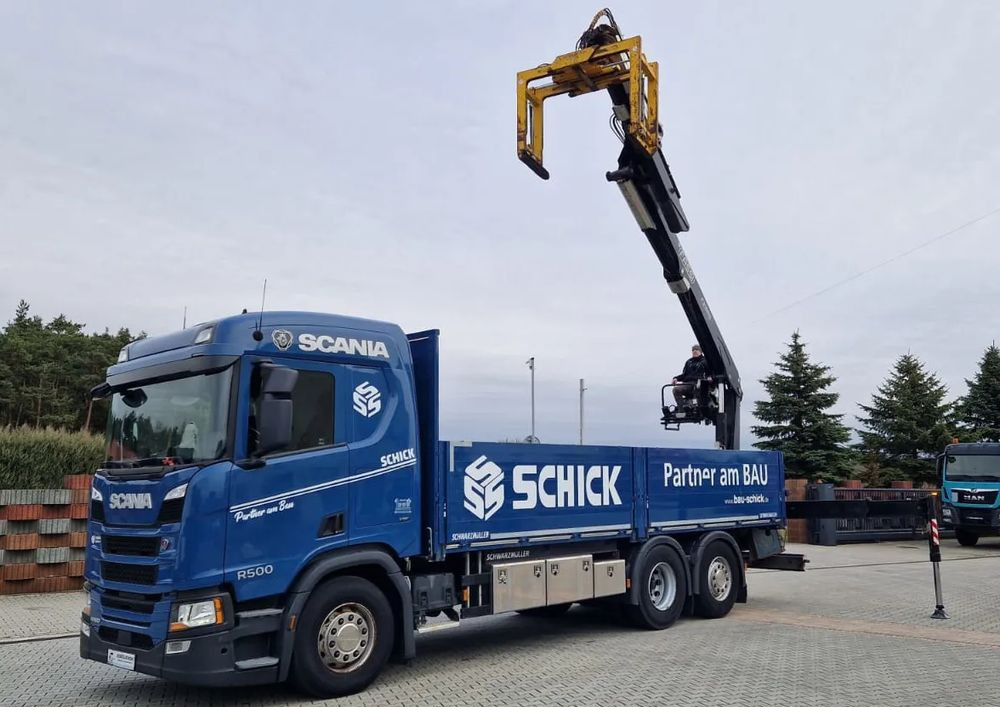 Scania Scania/ R 500/ 6x2 /Fassi F 215 AS - Грузовик бортовой/ Платформа, Автоманипулятор: фото 1 Scania Scania/ R 500/ 6x2 /Fassi F 215 AS - Грузовик бортовой/ Платформа, Автоманипулятор: фото 1