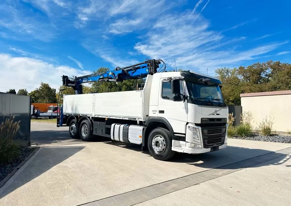 Volvo FM420 6x2 z zabudową budowlaną  / oś podnoszona i skrętna / HDS Atlas / Euro 6 / 238 000 km - Грузовик бортовой/ Платформа, Автоманипулятор: фото 2 Volvo FM420 6x2 z zabudową budowlaną  / oś podnoszona i skrętna / HDS Atlas / Euro 6 / 238 000 km - Грузовик бортовой/ Платформа, Автоманипулятор: фото 2