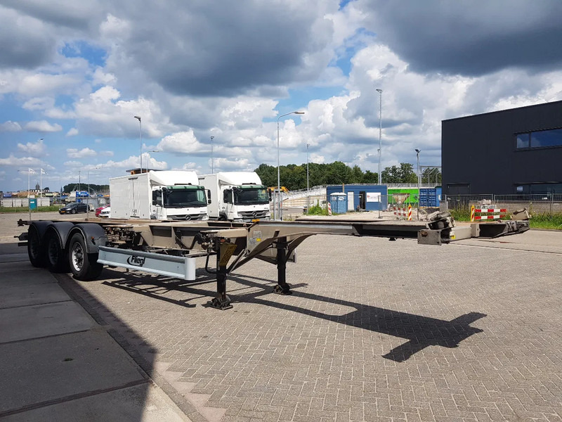 Полуприцеп-контейнеровоз/ Сменный кузов Fliegl SDS 380 MULTI BPW Disc Lift axle: фото 6