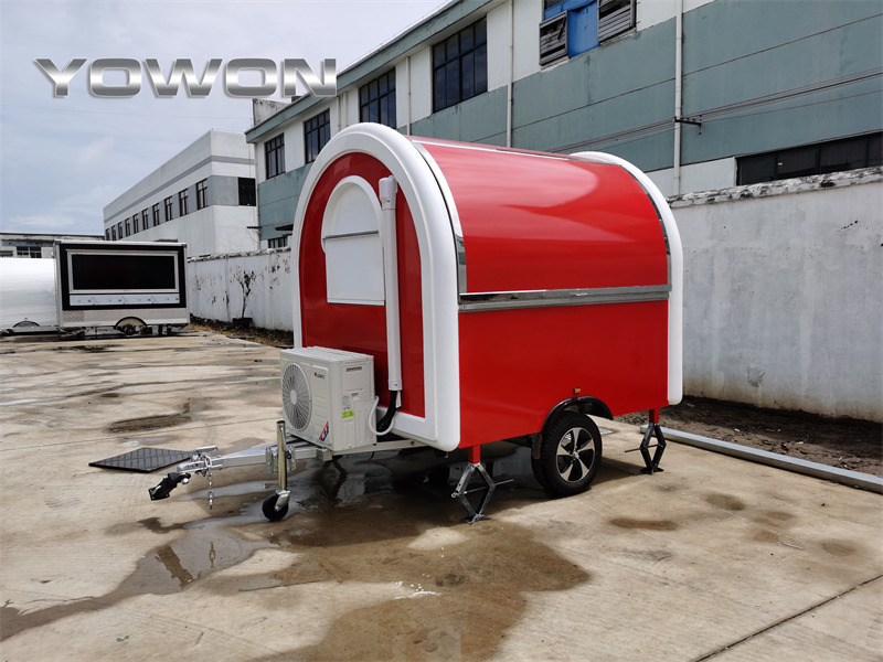 YOWON Fully customized food vending cart mobile street fast food trailer - Торговый прицеп: фото 1 YOWON Fully customized food vending cart mobile street fast food trailer - Торговый прицеп: фото 1