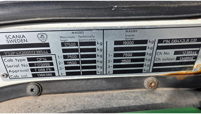 Scania P94 4X2 220 в лизинг Scania P94 4X2 220: фото 12 Scania P94 4X2 220 в лизинг Scania P94 4X2 220: фото 12