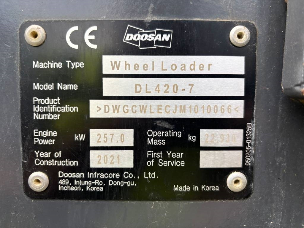 Doosan DL 420-7 (CDC)  в лизинг Doosan DL 420-7 (CDC): фото 9