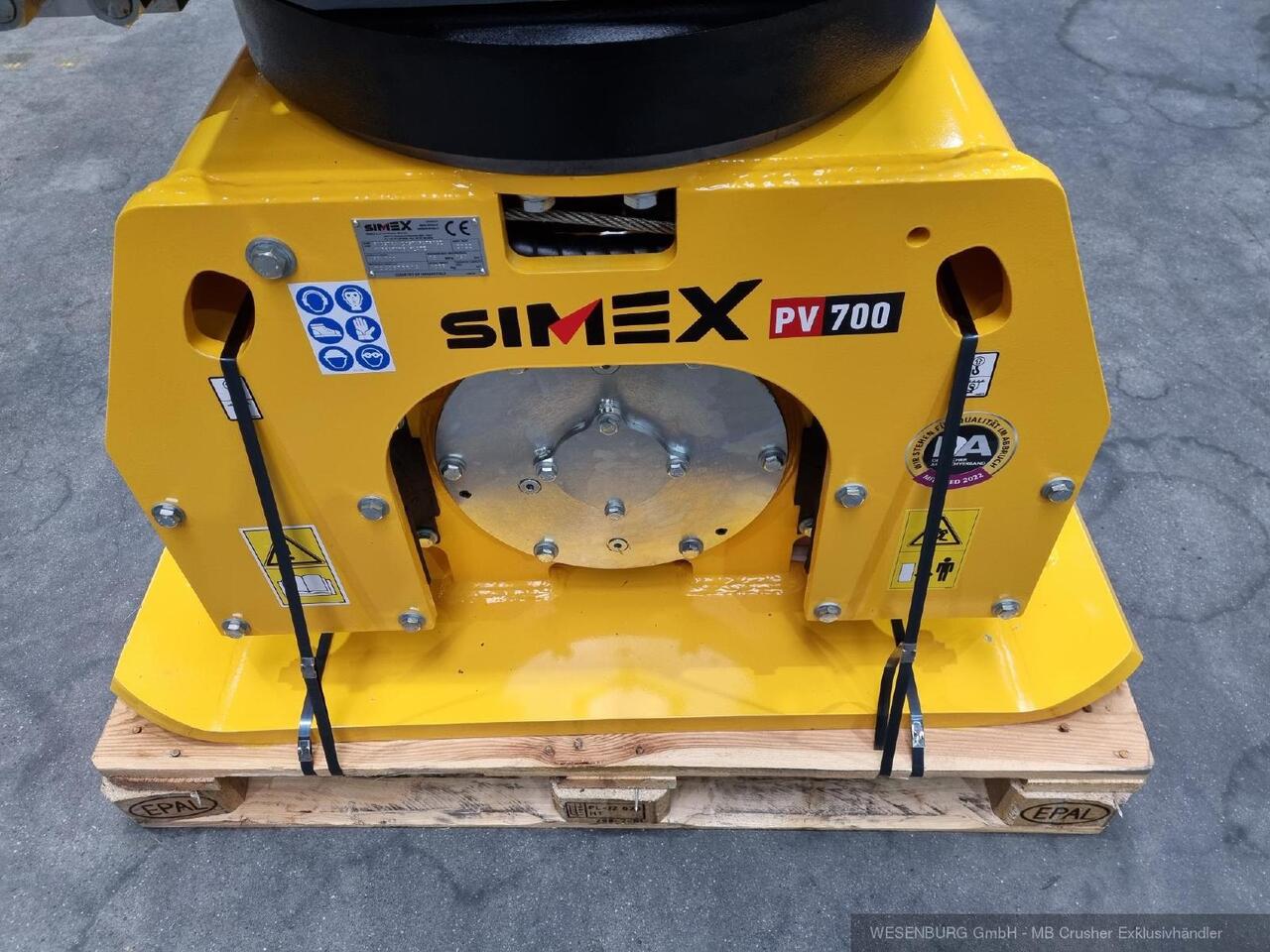 Simex Anbauverdichter PV700 inkl. Drehwerk Anbauklasse 12 - 25 t - Навесное оборудование, Виброплита для Экскаваторов: фото 1 Simex Anbauverdichter PV700 inkl. Drehwerk Anbauklasse 12 - 25 t - Навесное оборудование, Виброплита для Экскаваторов: фото 1