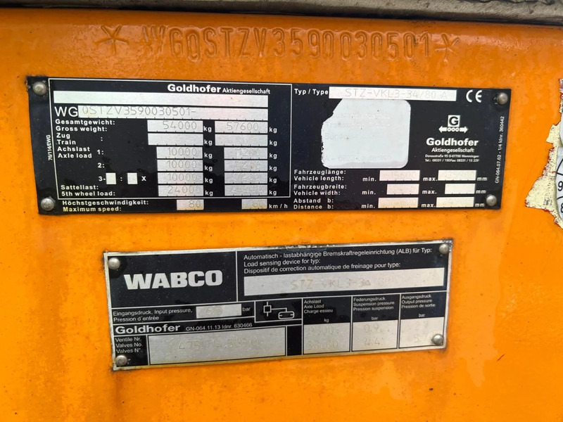 Низкорамный полуприцеп Goldhofer STZ VKL3 34/80 A Low Loader: фото 15 Низкорамный полуприцеп Goldhofer STZ VKL3 34/80 A Low Loader: фото 15