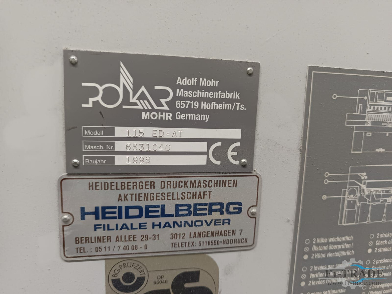 Polar 115 ED-AT - Бумагорезательная машина: фото 3 Polar 115 ED-AT - Бумагорезательная машина: фото 3