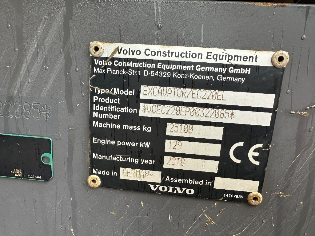 Гусеничный экскаватор Volvo EC 220 EL: фото 8