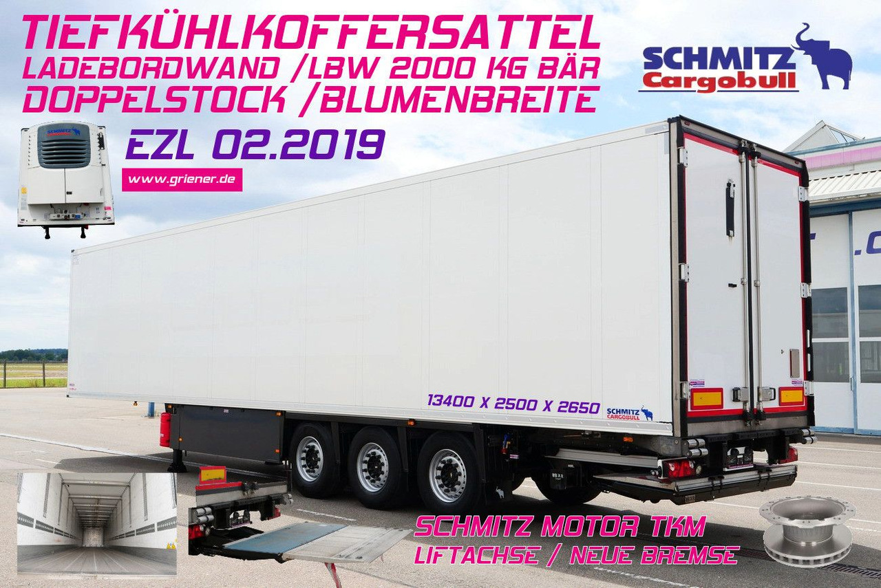 Schmitz Cargobull SKO 24/ LBW 2000 kg /BLUMEN FP 45 / TK TKM / DS - Полуприцеп-рефрижератор: фото 1 Schmitz Cargobull SKO 24/ LBW 2000 kg /BLUMEN FP 45 / TK TKM / DS - Полуприцеп-рефрижератор: фото 1