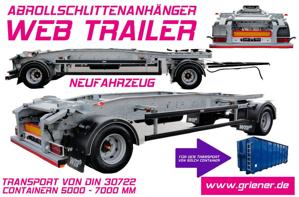 Web-Trailer ARA 18/ DIN 30722 / 5000 - 7000 mm/19,5 VERZINKT - Прицеп мультилифт/ Бункеровоз: фото 1 Web-Trailer ARA 18/ DIN 30722 / 5000 - 7000 mm/19,5 VERZINKT - Прицеп мультилифт/ Бункеровоз: фото 1