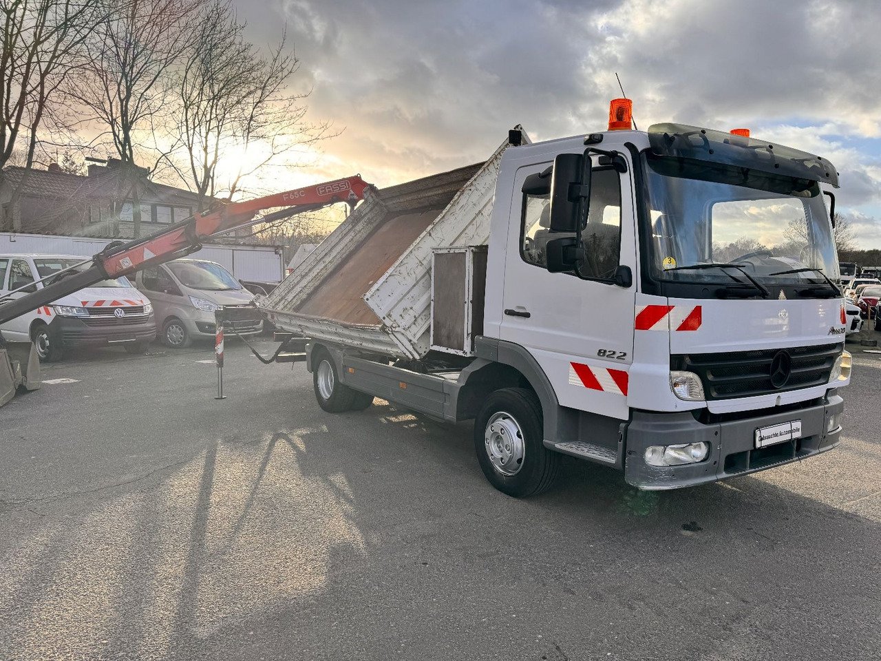 Самосвал, Автоманипулятор Mercedes-Benz Atego 1224 Kipper - Kran: фото 11