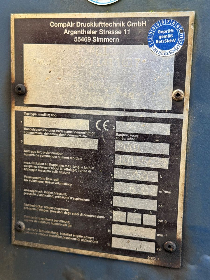 CompAir K 461 - Воздушный компрессор: фото 4 CompAir K 461 - Воздушный компрессор: фото 4