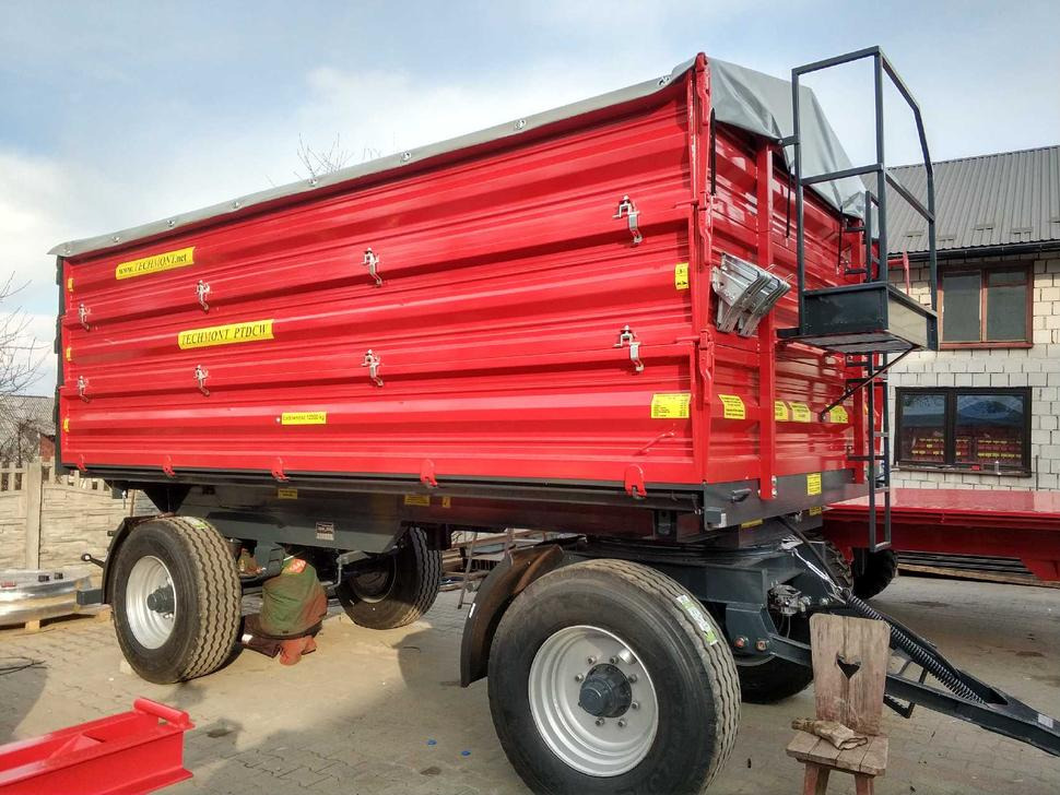 Techmont Anhänger / Trailer / Remorque / Rimorchio / Прицеп двухоосный бортовой / Przyczepa dwuosiowa PTD16 12 t - Сельскохозяйственный прицеп-самосвал: фото 4 Techmont Anhänger / Trailer / Remorque / Rimorchio / Прицеп двухоосный бортовой / Przyczepa dwuosiowa PTD16 12 t - Сельскохозяйственный прицеп-самосвал: фото 4