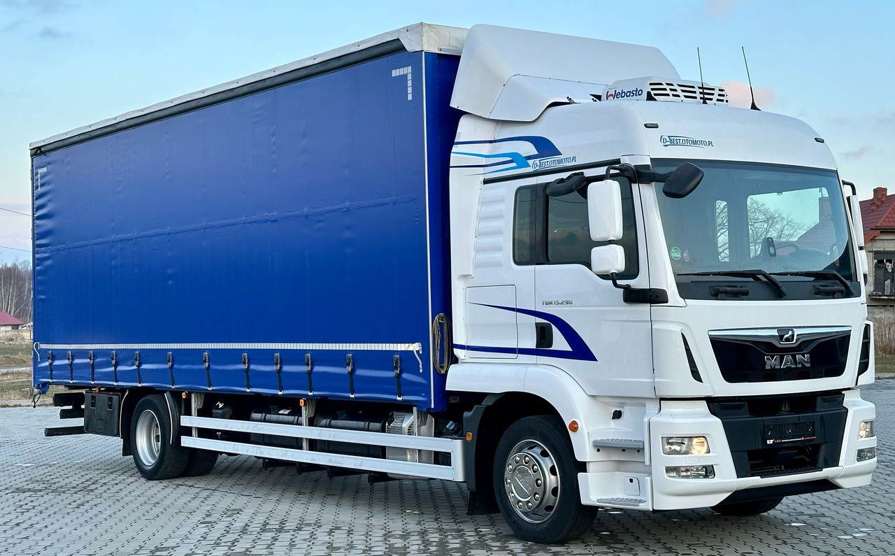 MAN TGM 15.290 / FIRANKA / 20 EUROPALET / AUTOMAT / SYPIALKA / DMC 16 T / 8 400 KG ŁADOWNOŚĆ - Тентованный грузовик: фото 1 MAN TGM 15.290 / FIRANKA / 20 EUROPALET / AUTOMAT / SYPIALKA / DMC 16 T / 8 400 KG ŁADOWNOŚĆ - Тентованный грузовик: фото 1