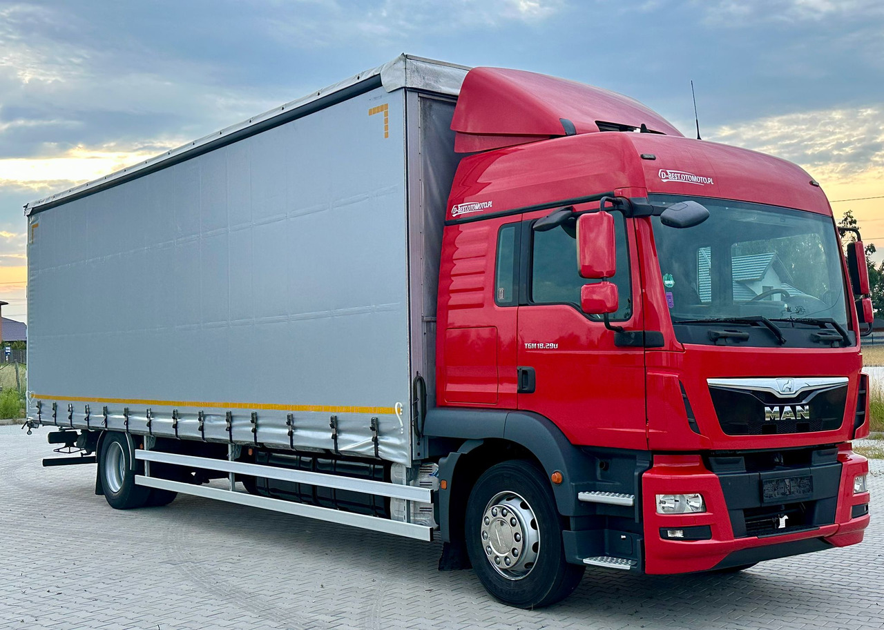 MAN TGM 18.290 / FIRANKA / 22 PALETY / AUTOMAT / EURO 6 / SYPIALKA / ŁADOWNOŚĆ 9 700 - Тентованный грузовик: фото 1 MAN TGM 18.290 / FIRANKA / 22 PALETY / AUTOMAT / EURO 6 / SYPIALKA / ŁADOWNOŚĆ 9 700 - Тентованный грузовик: фото 1