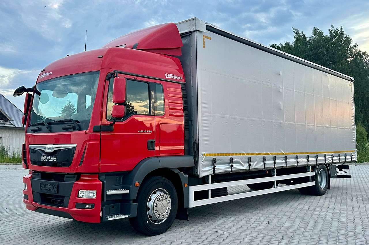 MAN TGM 18.290 / FIRANKA / 22 PALETY / AUTOMAT / EURO 6 / SYPIALKA / ŁADOWNOŚĆ 9 700 - Тентованный грузовик: фото 2 MAN TGM 18.290 / FIRANKA / 22 PALETY / AUTOMAT / EURO 6 / SYPIALKA / ŁADOWNOŚĆ 9 700 - Тентованный грузовик: фото 2
