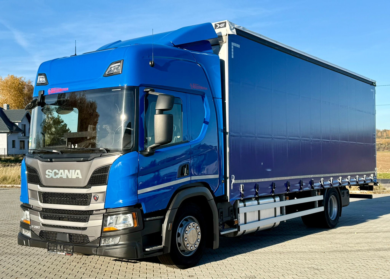 SCANIA P280 / FIRANKA / 20 EUROPALET / SYPIALKA / SILNIK 6 / AUTOMAT - Тентованный грузовик: фото 2 SCANIA P280 / FIRANKA / 20 EUROPALET / SYPIALKA / SILNIK 6 / AUTOMAT - Тентованный грузовик: фото 2