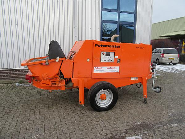 2014 PUTZMEISTER BSA1005 DC trailer mounted. - Бетононасос стационарный: фото 1 2014 PUTZMEISTER BSA1005 DC trailer mounted. - Бетононасос стационарный: фото 1