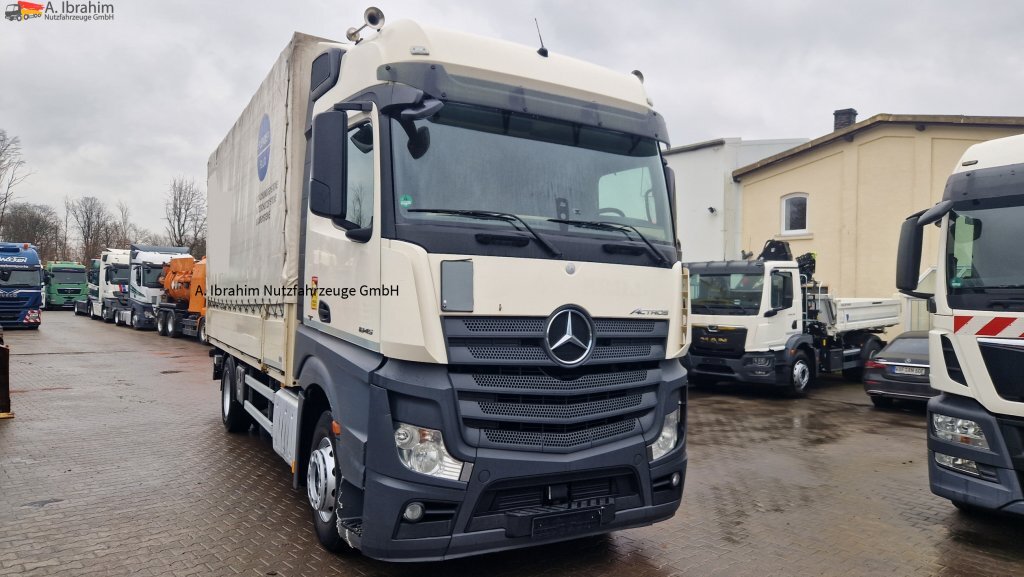 Тентованный грузовик Mercedes-Benz 1845 Retarder Klima, Kühlschrank Edscha, Retarder, LBW, Zustand gut: фото 9