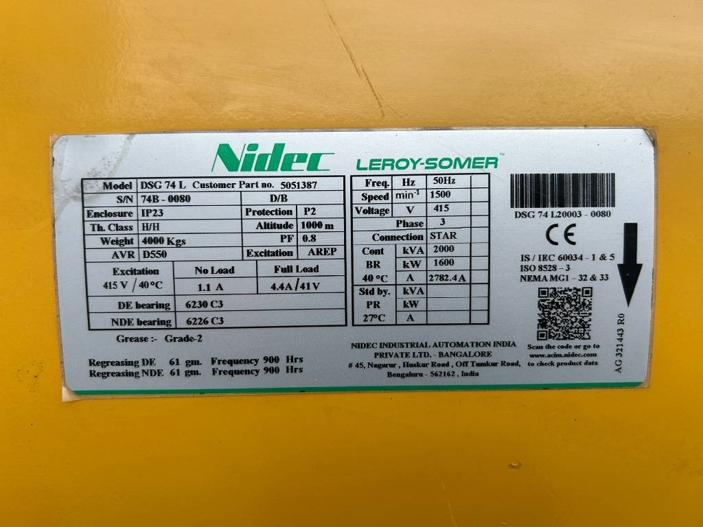 Новый Электрогенератор CAT 3516B - 2.250 kVA Generator - DPX-25084: фото 17 Новый Электрогенератор CAT 3516B - 2.250 kVA Generator - DPX-25084: фото 17