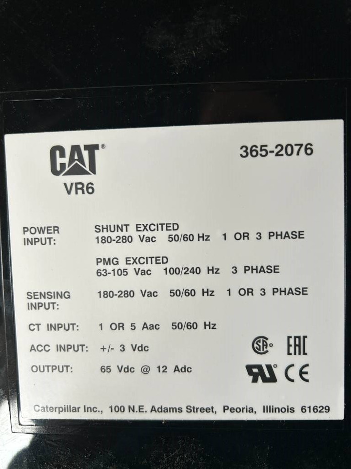 CAT AVR 365-2076 - DPX-25082 - Электрическая система для Строительной техники: фото 4 CAT AVR 365-2076 - DPX-25082 - Электрическая система для Строительной техники: фото 4