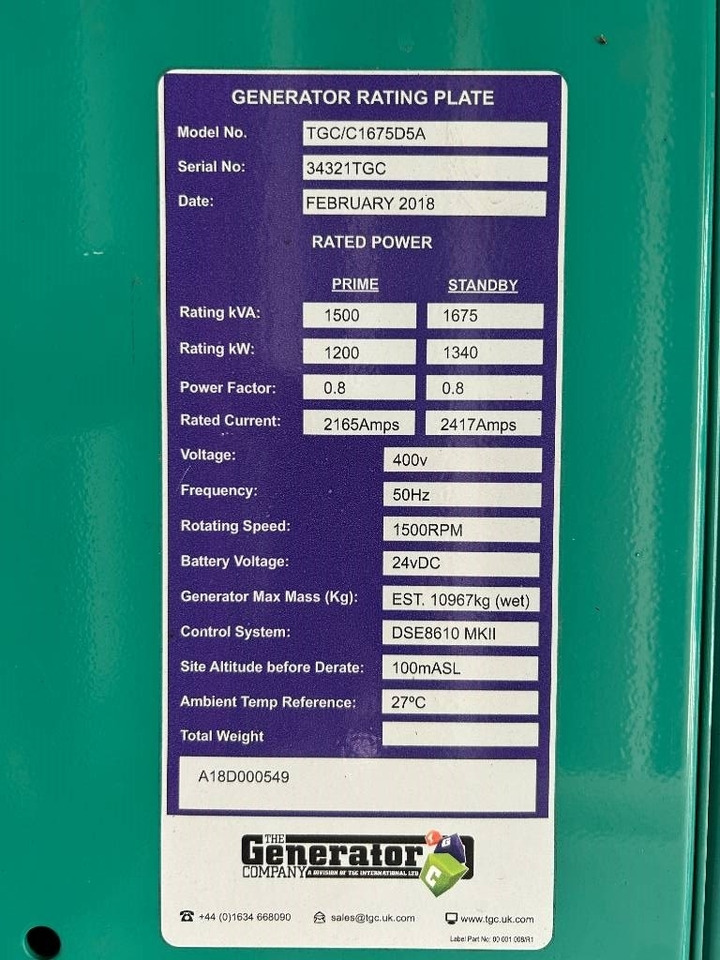 Cummins C1675D5A - 1.675 kVA Generator - DPX-12626 - Электрогенератор: фото 5 Cummins C1675D5A - 1.675 kVA Generator - DPX-12626 - Электрогенератор: фото 5