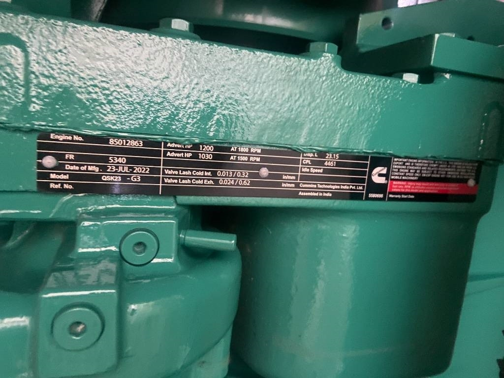 Новый Электрогенератор Cummins C900D5 - 900 kVA Open Genset - DPX-18527-O: фото 7