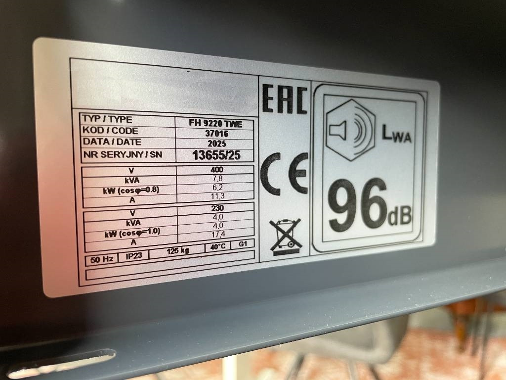 Honda FH9220TWE - 8.7 kVA generator - DPX-17965 - Электрогенератор: фото 5 Honda FH9220TWE - 8.7 kVA generator - DPX-17965 - Электрогенератор: фото 5