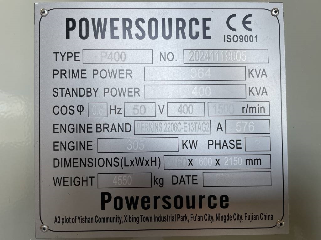 Perkins 2206C-E13TAG2 - 400 kVA Generator - DPX-19812 - Электрогенератор: фото 5 Perkins 2206C-E13TAG2 - 400 kVA Generator - DPX-19812 - Электрогенератор: фото 5