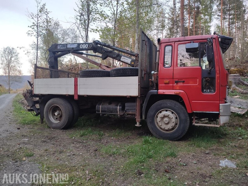 1986 Volvo FL616 4x2 Lastebil med kran Mannskapskurv Vinterdekk REPARASJONSOBJEKT - Автоманипулятор: фото 4 1986 Volvo FL616 4x2 Lastebil med kran Mannskapskurv Vinterdekk REPARASJONSOBJEKT - Автоманипулятор: фото 4