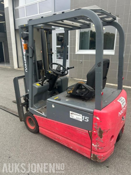 2005 Nichiyu gaffeltruck-elektrisk -Løftekapasitet 1500kg - Modell Nichiyu FB15PN-67BC-400 - 780 timer. - Телескопический погрузчик: фото 3 2005 Nichiyu gaffeltruck-elektrisk -Løftekapasitet 1500kg - Modell Nichiyu FB15PN-67BC-400 - 780 timer. - Телескопический погрузчик: фото 3