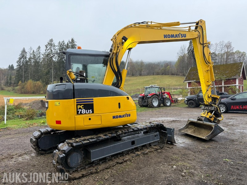 2007 Komatsu Galeo PC78US-6NO 8-tonns gravemaskin, Engcon tiltrotator, gummibelter, skjær, Nasta skuffe, Ledbar - Экскаватор: фото 5 2007 Komatsu Galeo PC78US-6NO 8-tonns gravemaskin, Engcon tiltrotator, gummibelter, skjær, Nasta skuffe, Ledbar - Экскаватор: фото 5