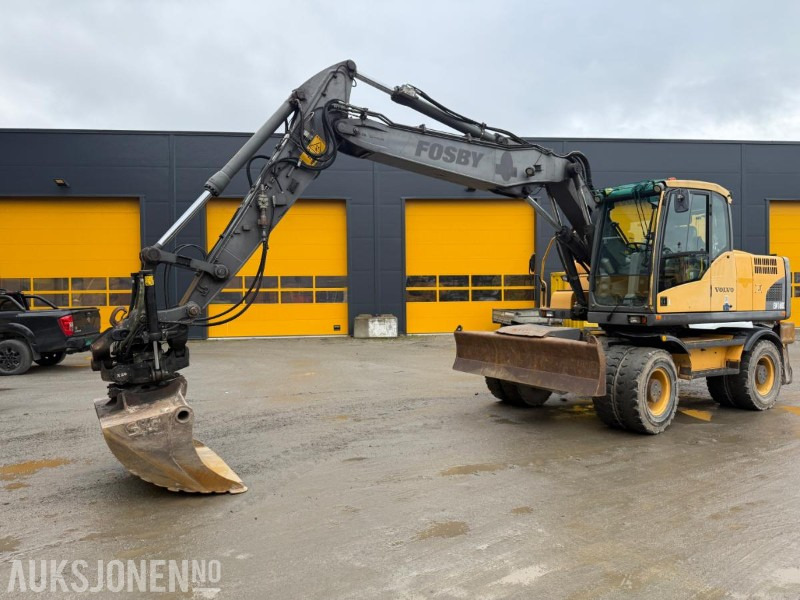 2010 Volvo EW160C HJULGRAVER STEELWRIST X20 TILTROTATOR SERVICEHISTORIKK. - Экскаватор: фото 1 2010 Volvo EW160C HJULGRAVER STEELWRIST X20 TILTROTATOR SERVICEHISTORIKK. - Экскаватор: фото 1