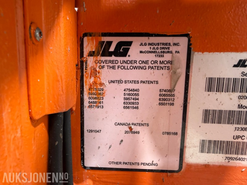 Подъёмник 2011 JLG 1230ES Elektrisk mastelift med 5,6 m arbeidshøyde: фото 8 Подъёмник 2011 JLG 1230ES Elektrisk mastelift med 5,6 m arbeidshøyde: фото 8