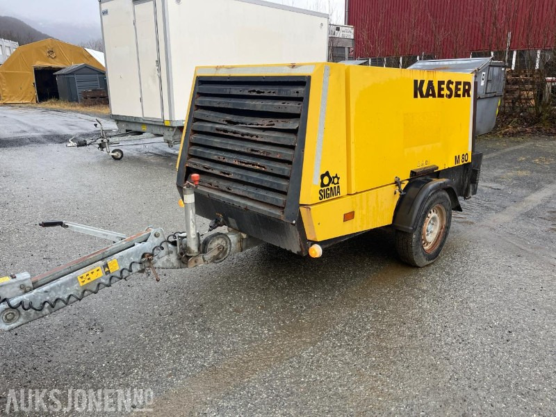2012 Kaeser M 80 tilhenger kompressor med 2654 timer - Строительное оборудование: фото 1 2012 Kaeser M 80 tilhenger kompressor med 2654 timer - Строительное оборудование: фото 1