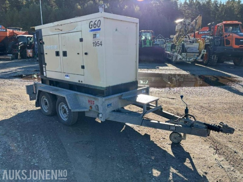 2014 Doosan G60 strømaggregat 60 kVA med 2 akslet henger - Строительное оборудование: фото 2 2014 Doosan G60 strømaggregat 60 kVA med 2 akslet henger - Строительное оборудование: фото 2