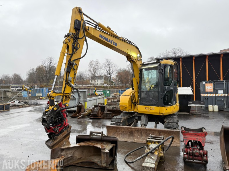 2014 Komatsu PC78US-8 gravemaskin med MYE utstyr, lavt timetall, tiltrotator, Ripper, 5x skuffer, pigghammer, klype - Экскаватор: фото 2 2014 Komatsu PC78US-8 gravemaskin med MYE utstyr, lavt timetall, tiltrotator, Ripper, 5x skuffer, pigghammer, klype - Экскаватор: фото 2