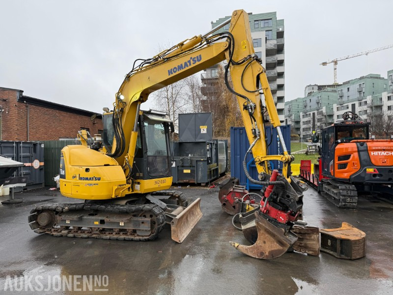2014 Komatsu PC78US-8 gravemaskin med MYE utstyr, lavt timetall, tiltrotator, Ripper, 5x skuffer, pigghammer, klype - Экскаватор: фото 5 2014 Komatsu PC78US-8 gravemaskin med MYE utstyr, lavt timetall, tiltrotator, Ripper, 5x skuffer, pigghammer, klype - Экскаватор: фото 5