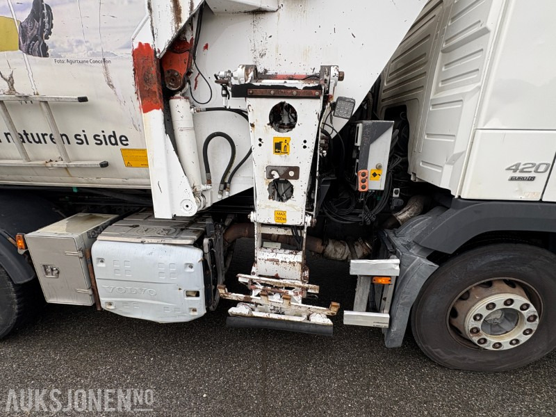 2014 Volvo FM420 EURO 6 sidelaster / komprimatorbil / renovasjonsbil - leveres med ny EU godkjenning - Мусоровоз: фото 5 2014 Volvo FM420 EURO 6 sidelaster / komprimatorbil / renovasjonsbil - leveres med ny EU godkjenning - Мусоровоз: фото 5
