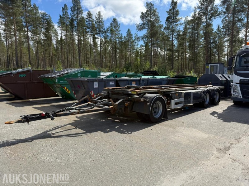 2016 Nor Slep SL-28KT 3-akslet slephenger med krokramme - Прицеп-контейнеровоз/ Сменный кузов: фото 1 2016 Nor Slep SL-28KT 3-akslet slephenger med krokramme - Прицеп-контейнеровоз/ Сменный кузов: фото 1