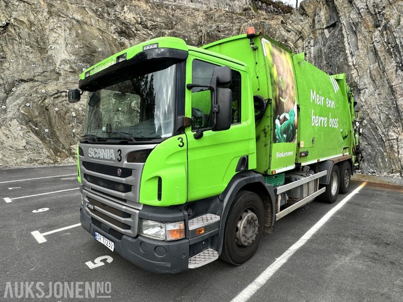 2016 Scania P320 Komprimatorbil - 2 kammer Inkl. biokammer/MTM påbygg - Мусоровоз: фото 1 2016 Scania P320 Komprimatorbil - 2 kammer Inkl. biokammer/MTM påbygg - Мусоровоз: фото 1