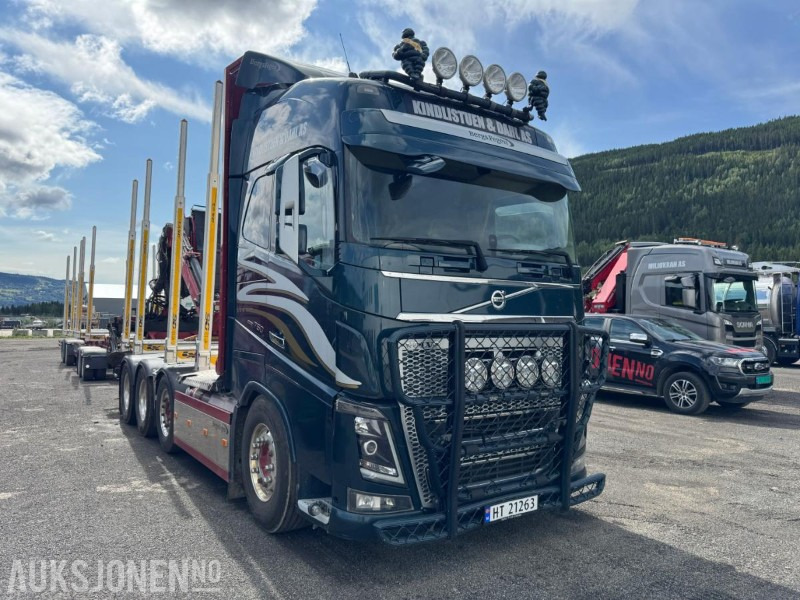 2018 Volvo FH16 8X4 Euro6 komplett tømmerbil med kran og henger. - Лесовоз: фото 3 2018 Volvo FH16 8X4 Euro6 komplett tømmerbil med kran og henger. - Лесовоз: фото 3