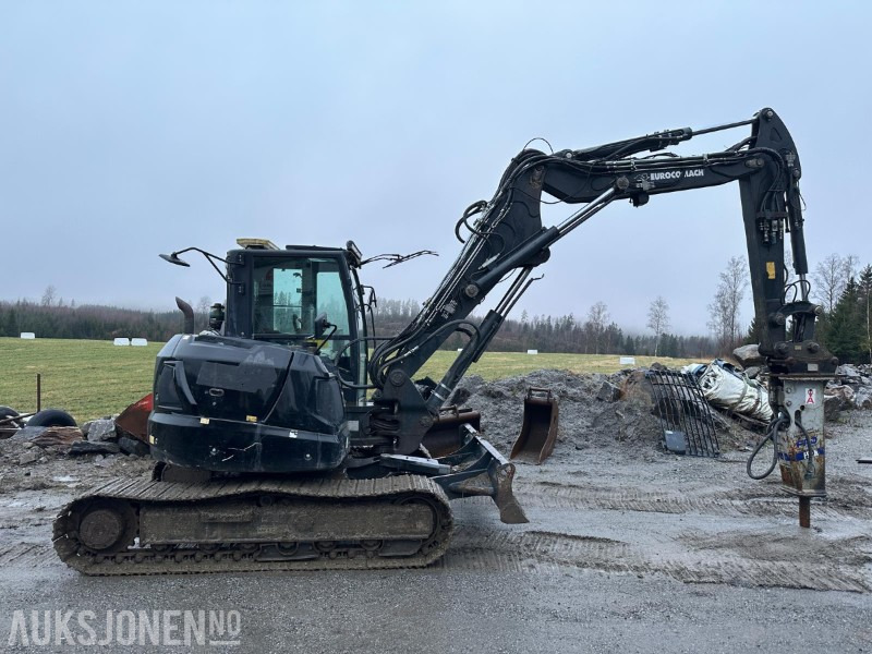 2019 Eurocomach 100TR 10-tonns gravemaskin, S50, 2 skuffer, Pigghammer - Экскаватор: фото 4 2019 Eurocomach 100TR 10-tonns gravemaskin, S50, 2 skuffer, Pigghammer - Экскаватор: фото 4