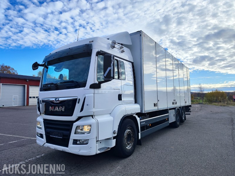 2019 MAN TGS 26.350 • Skapbil med sideåpning og Zepro lift • Euro 6 • 5500 mm akselavstand - Грузовик с закрытым кузовом: фото 2 2019 MAN TGS 26.350 • Skapbil med sideåpning og Zepro lift • Euro 6 • 5500 mm akselavstand - Грузовик с закрытым кузовом: фото 2