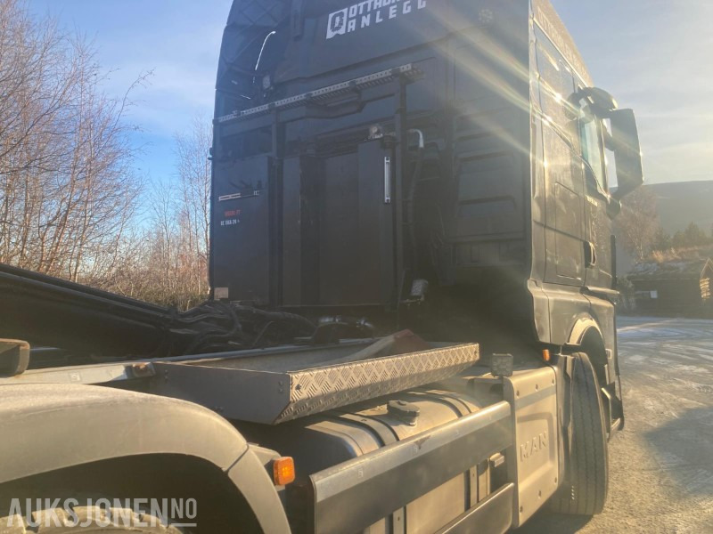 Крюковой мультилифт 2021 MAN TGX krokbil med dumperkasse og kranflak. 8X4 EURO 6: фото 16