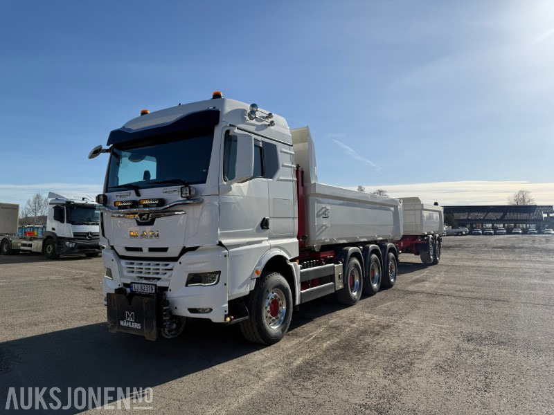 2022 MAN TGX 35.510 - Bil og henger. Grus og asfalt kasser - Самосвал: фото 1 2022 MAN TGX 35.510 - Bil og henger. Grus og asfalt kasser - Самосвал: фото 1