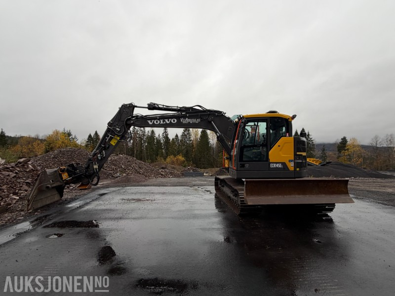 2023 Volvo ECR145EL beltegraver - HK feste - Engcon tiltrotator - Volvo pusseskuffe - Planeringsskjær - Sentralsmøring - Kun 837 timer - Экскаватор: фото 2 2023 Volvo ECR145EL beltegraver - HK feste - Engcon tiltrotator - Volvo pusseskuffe - Planeringsskjær - Sentralsmøring - Kun 837 timer - Экскаватор: фото 2